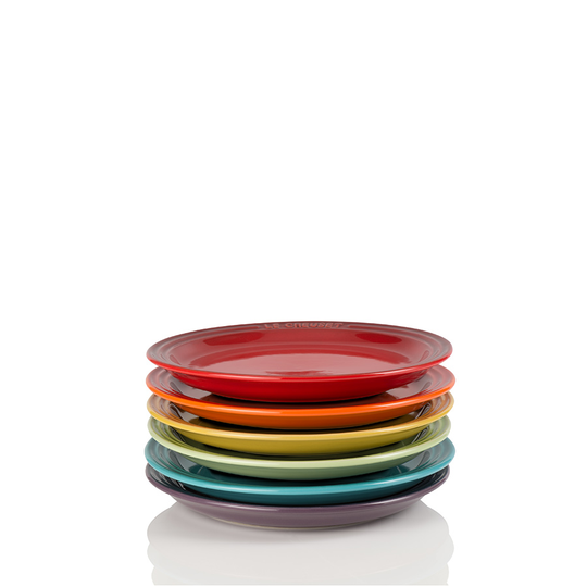 Le Creuset Rainbow Sett Signature Frokosttallerkner 22 cm 6stk