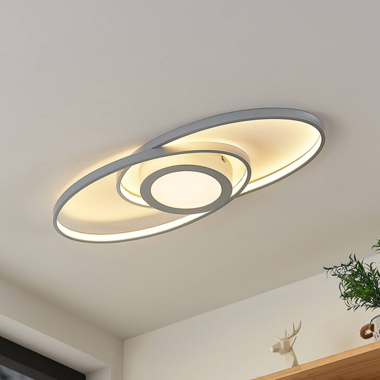 Lindby Mariyana LED-taklampe, titanfarger