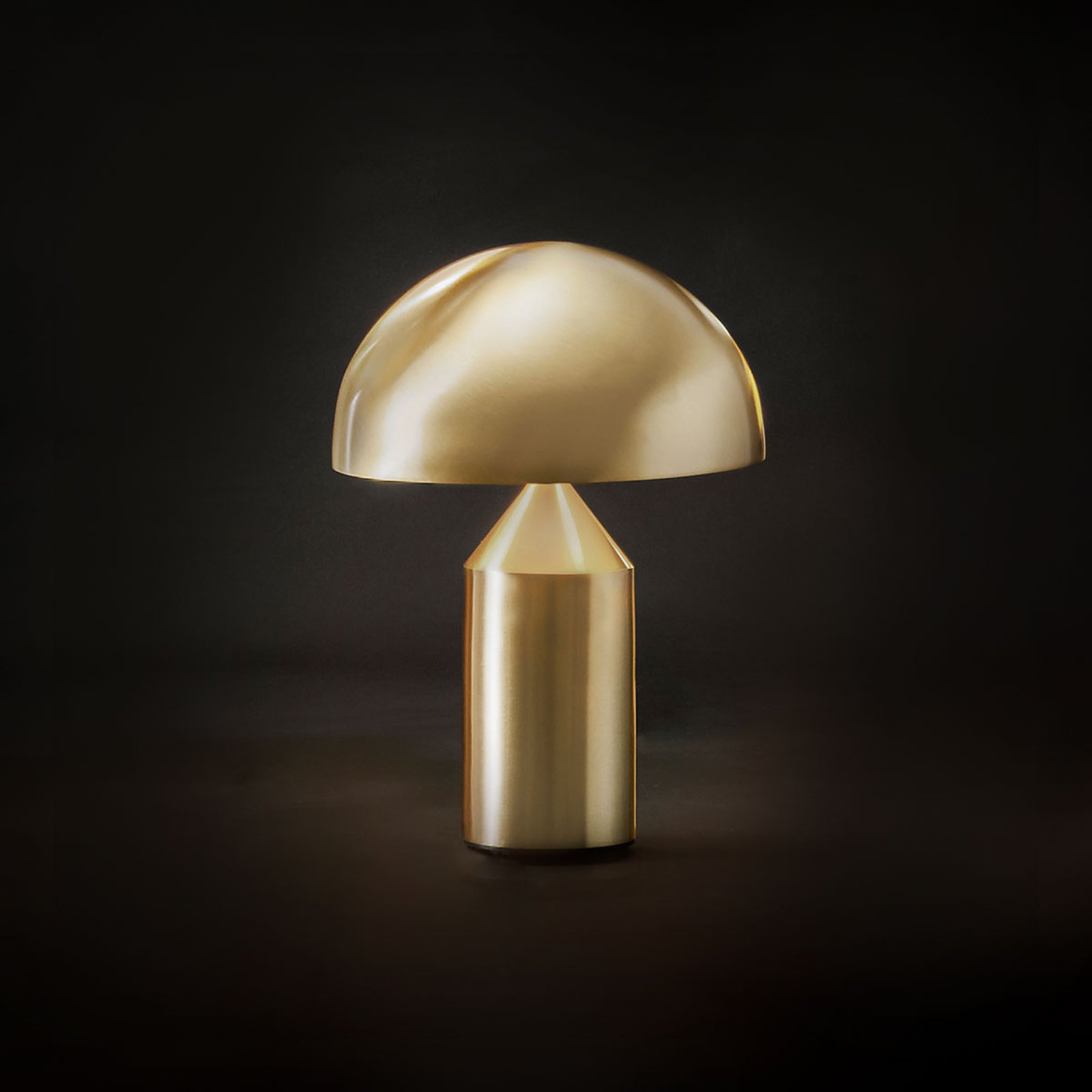 Oluce Atollo - bordlampe i gull, 35 cm