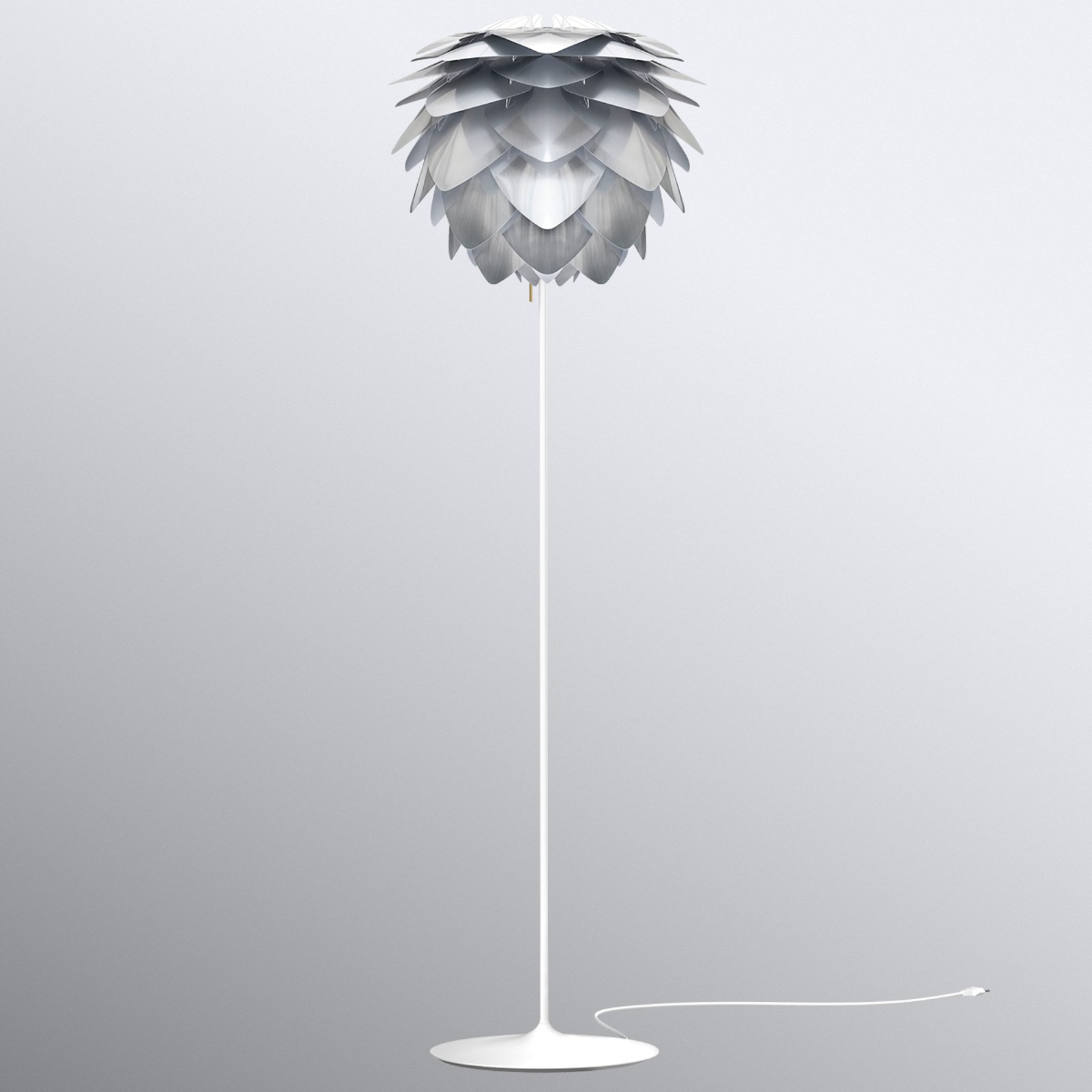 UMAGE Silvia medium gulvlampe stål