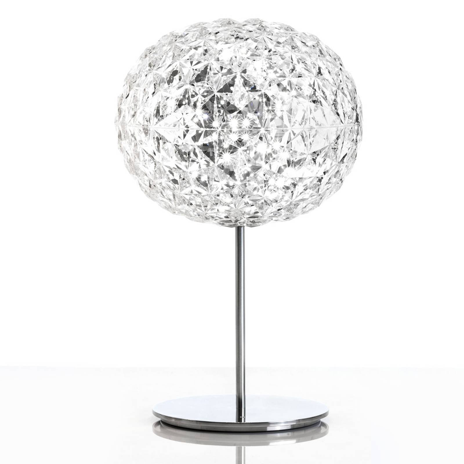 LED bordlampe med berøringsdimmer, transparent
