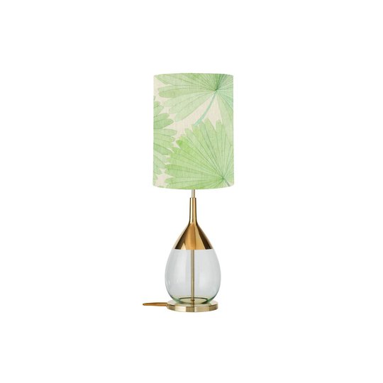 EBB & FLOW Lute bordlampe Tango palm green/gold