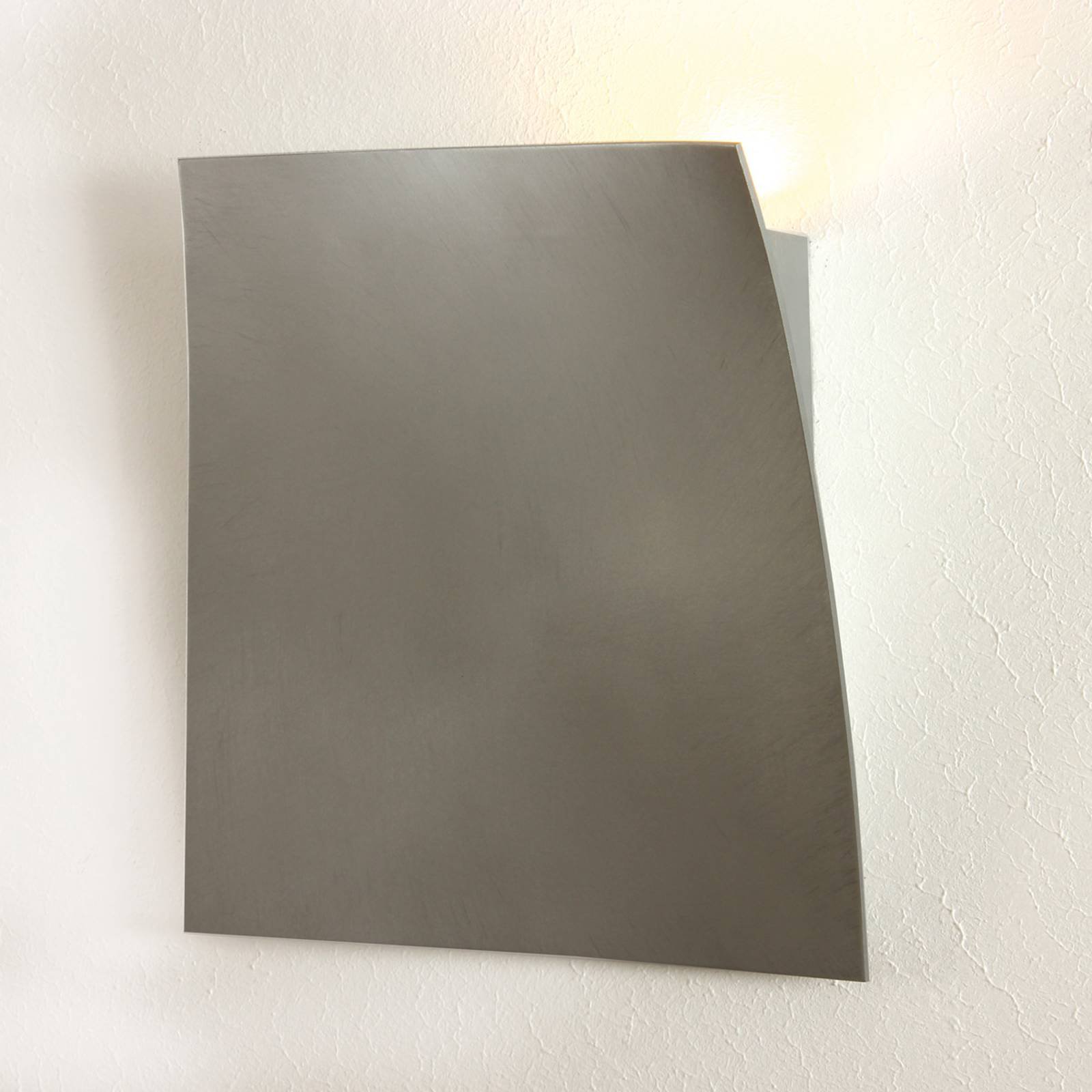 Escale Gap – LED-vegglampe, slipt aluminium