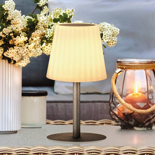 Turin LED-solcelle bordlampe med RGB-fargeendring