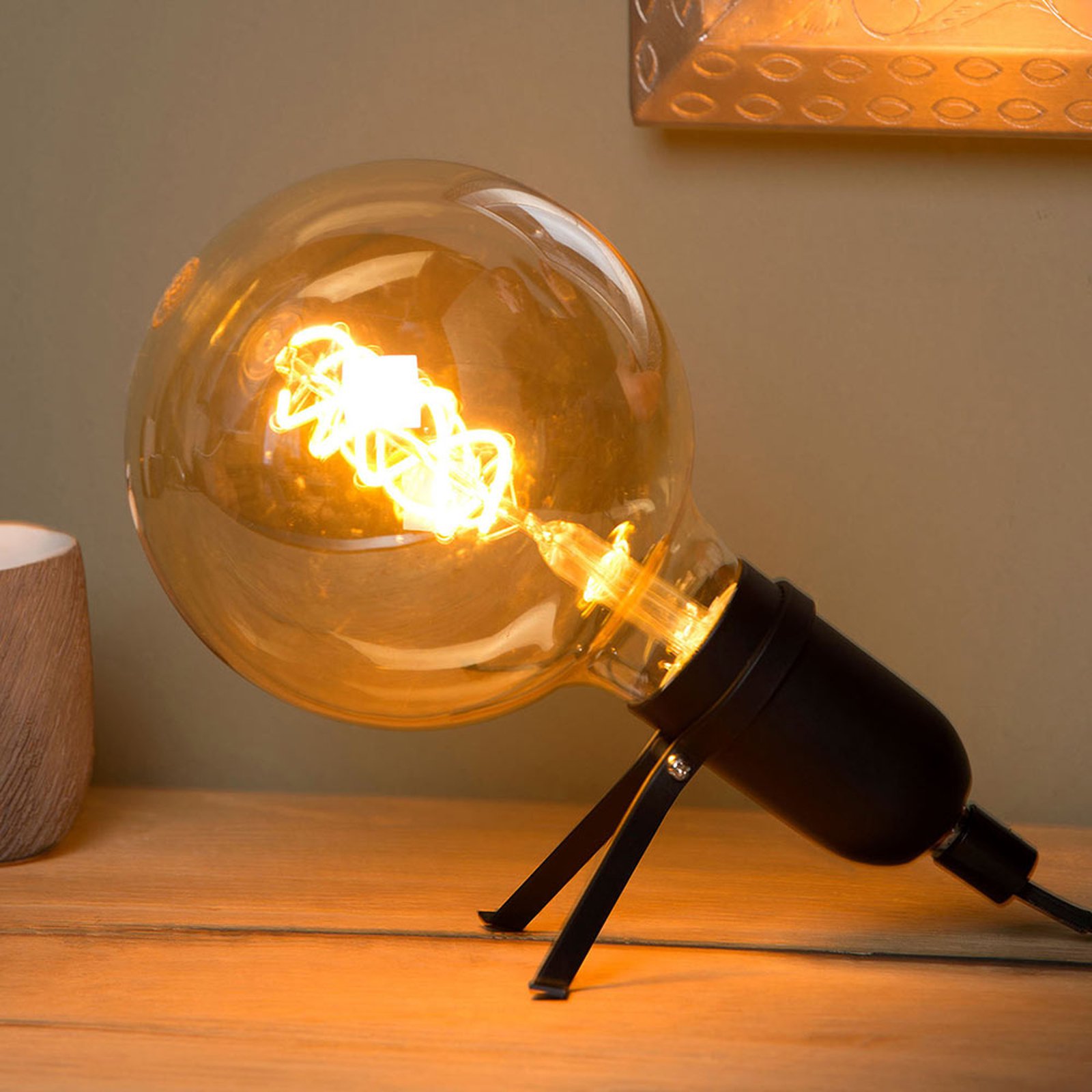 Pukki LED-bordlampe, svart
