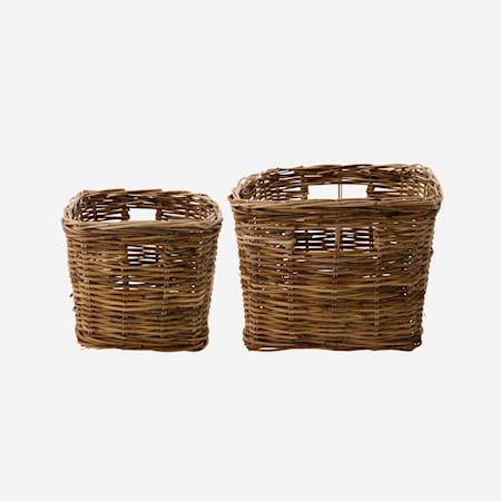 Kurv Baskit Natur 2 stk.
