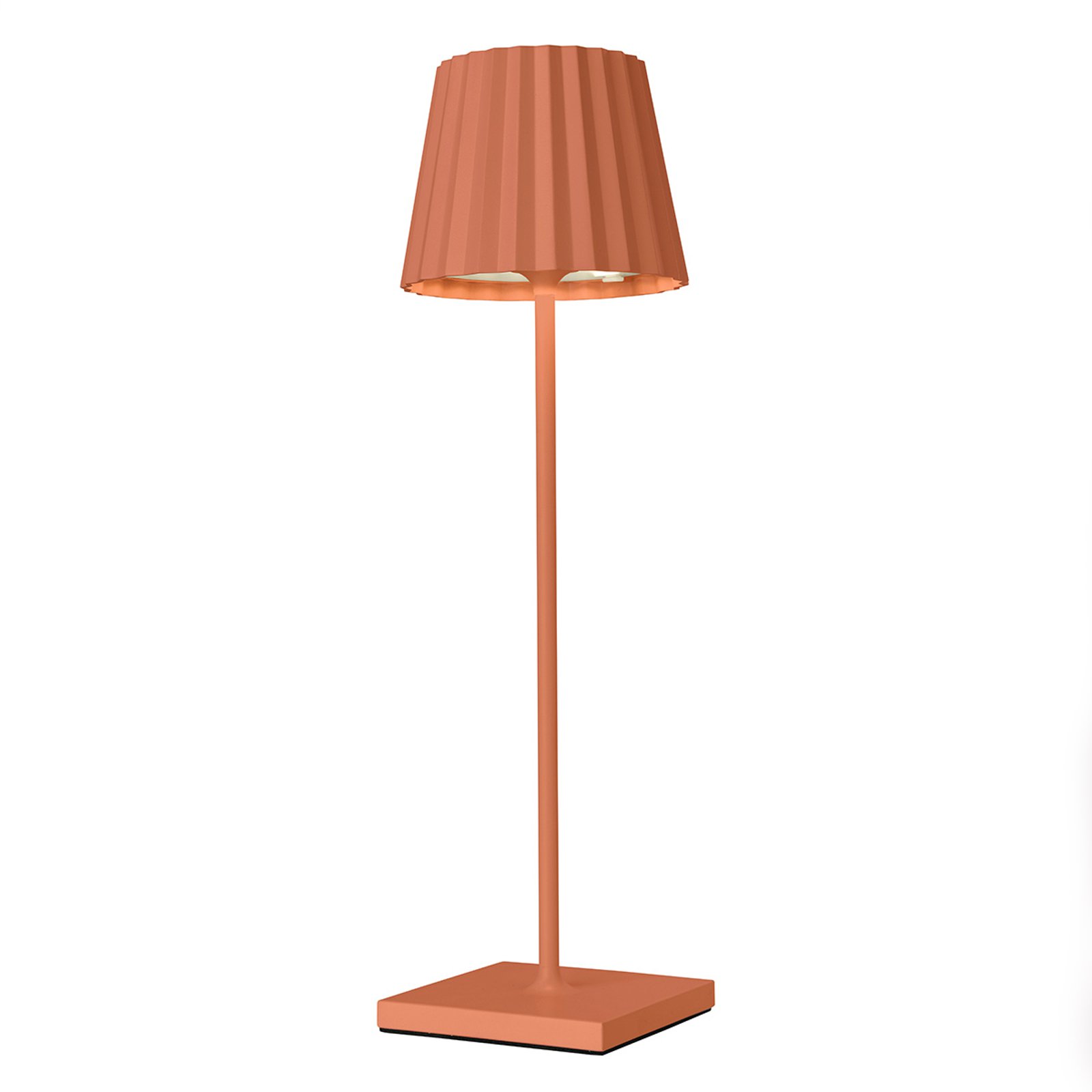 LED-bordlampe Troll 2.0 for uteområdet, oransje