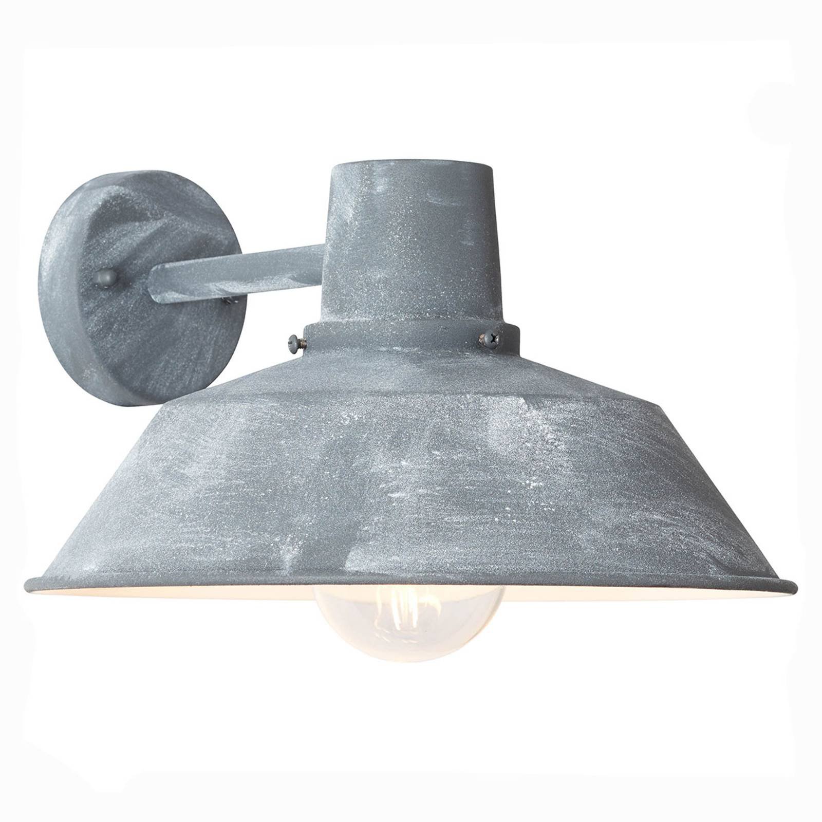 Utendørs vegglampe Humphrey, grå betong
