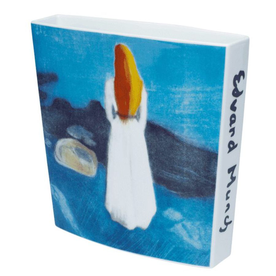 Porsgrunds Porselænsfabrik Munch Vase, Ung Kvinne På Stranden