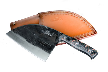 Mad Bull - Serbisk kokkekniv 18cm marmor / karbonskaft