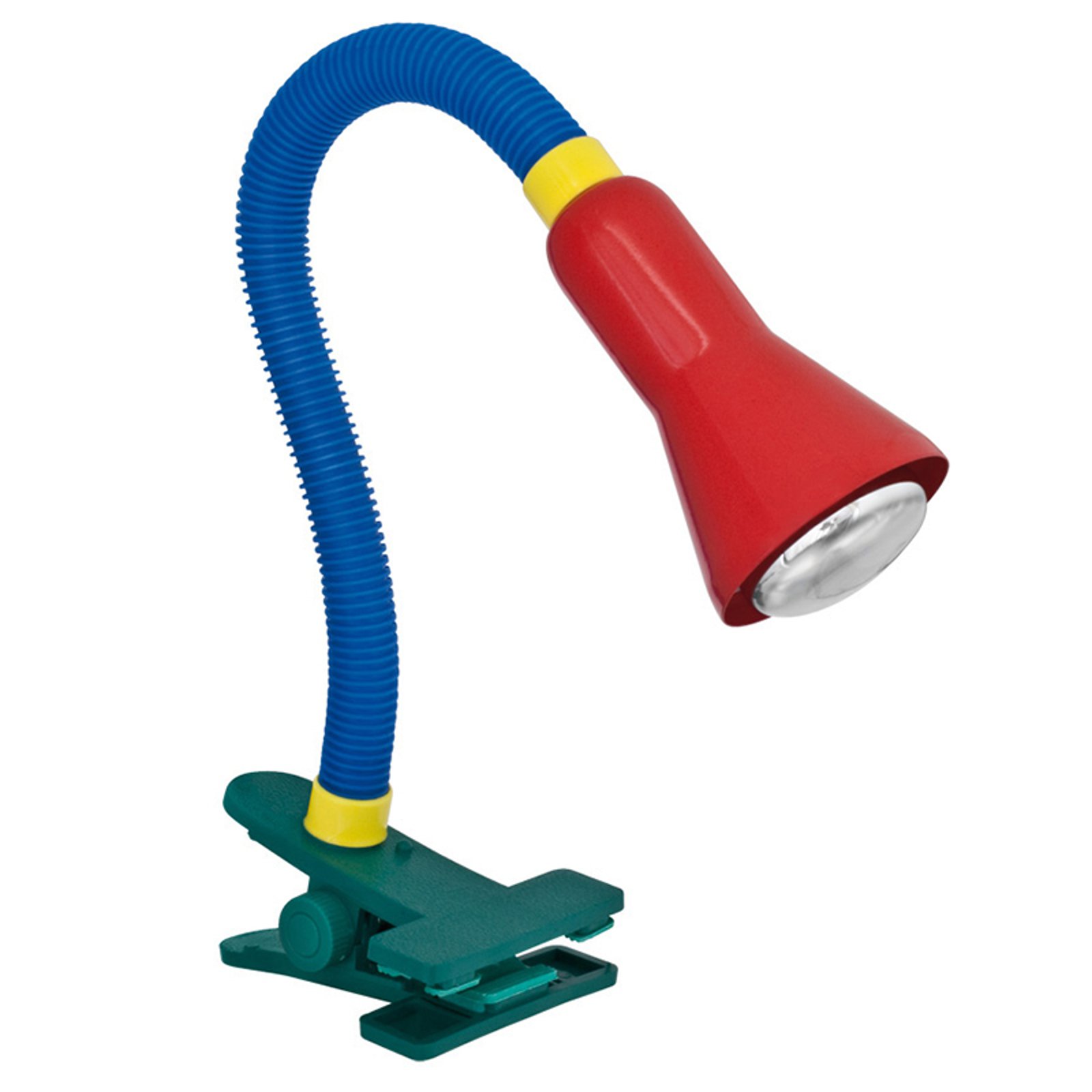 Fargerik bordlampe Couleur med klemmefot
