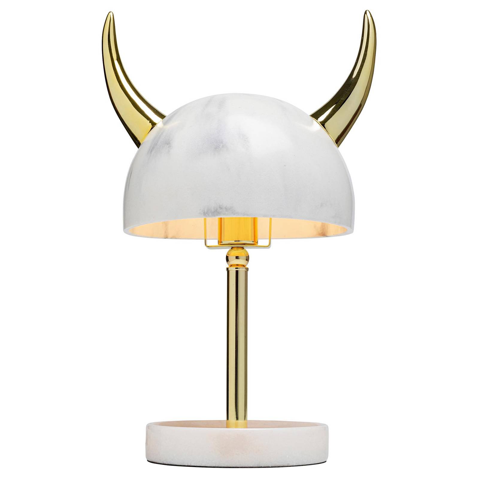 KARE Horn bordlampe, gull, hvit