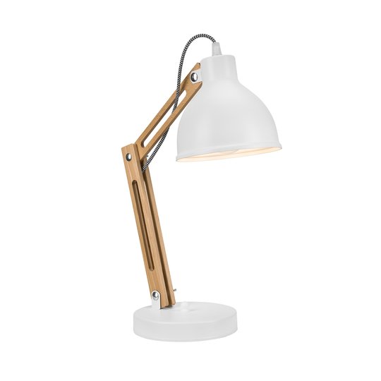 Bordlampe Skansen, justerbar, hvit