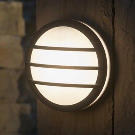 Rund utendørs vegglampe NANDIN
