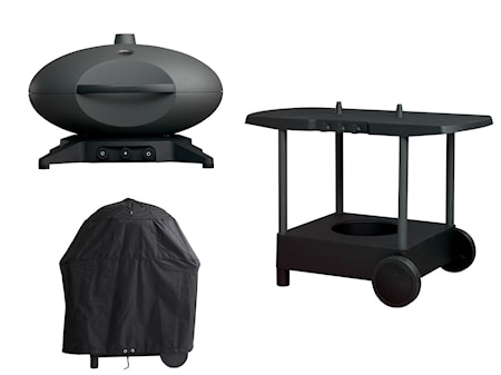 Forno Grande gassgrill sett, antrasitt