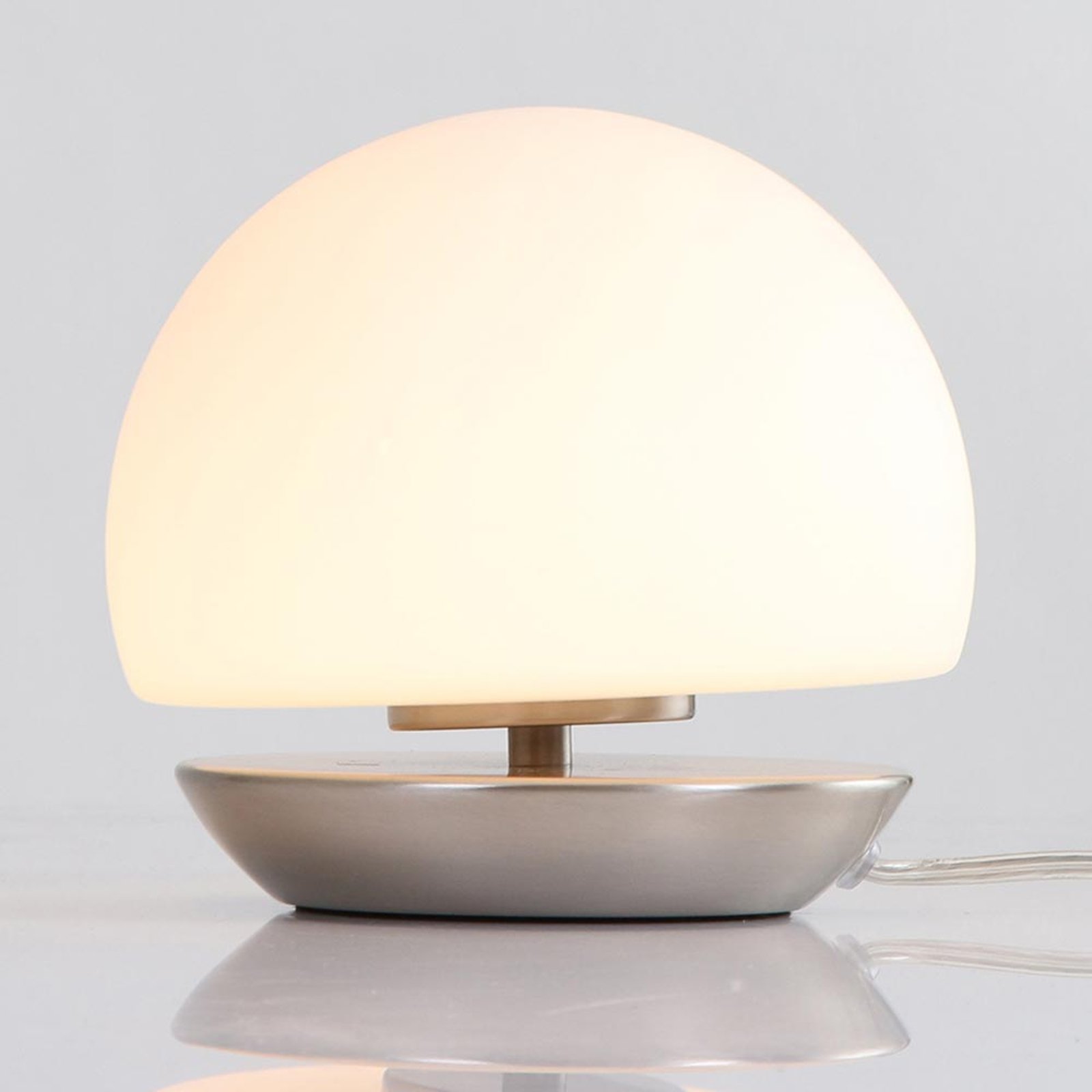 Børstet stål – LED-bordlampe Ancilla