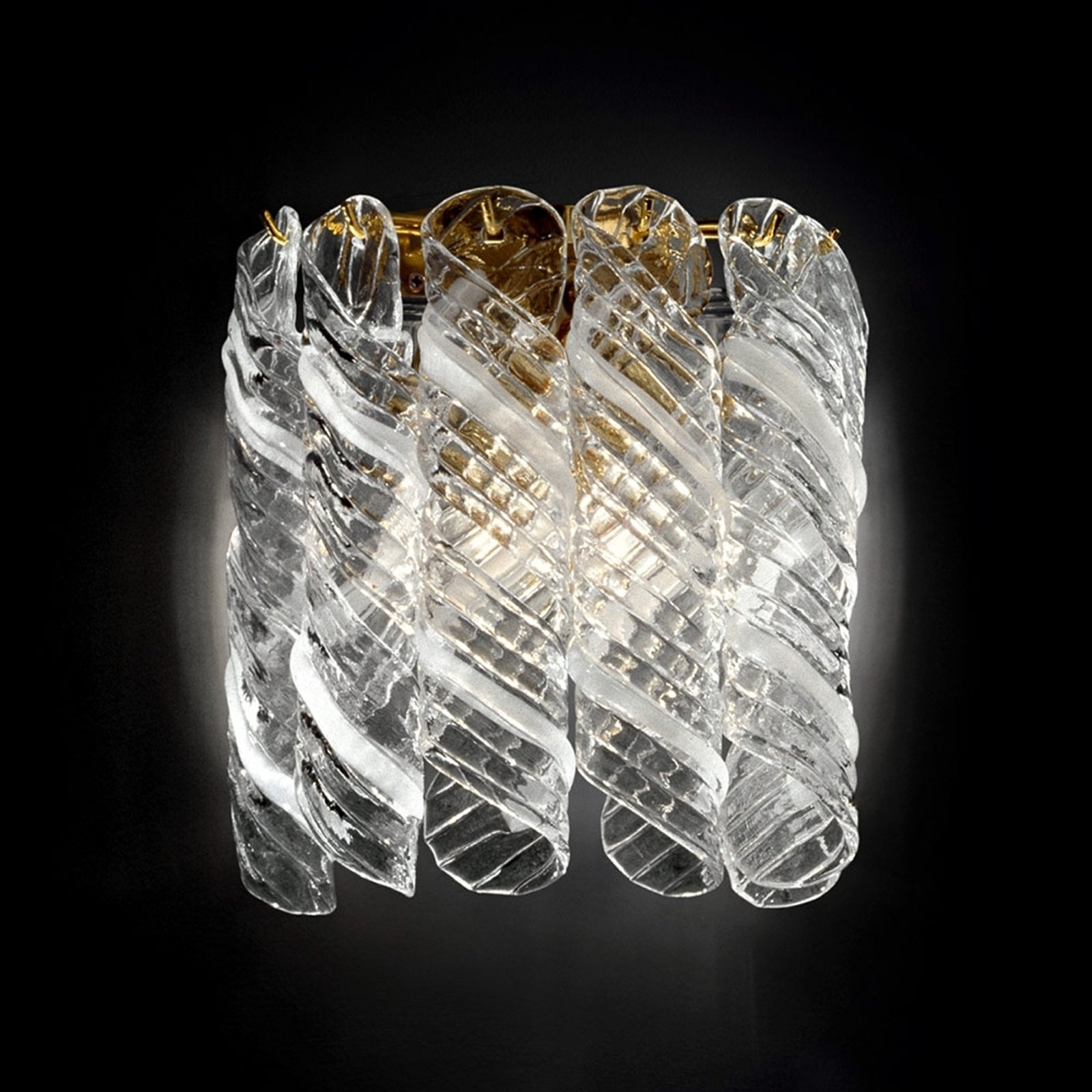 Klassisk pen vegglampe Molle, 24 karat forgyllet