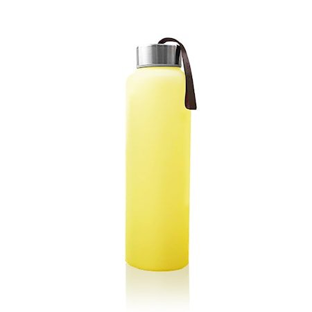 Vannflaske av Glass med Splinterbeskyttelse, Gul