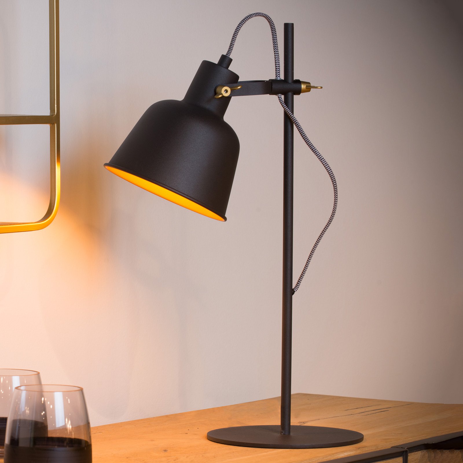 Pia bordlampe svart
