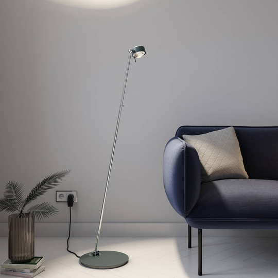 Puk Mini Floor Mini Single LED matt/klar antrasitt