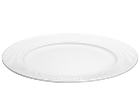 Plissé tallerken flat hvit, Ø 31 cm