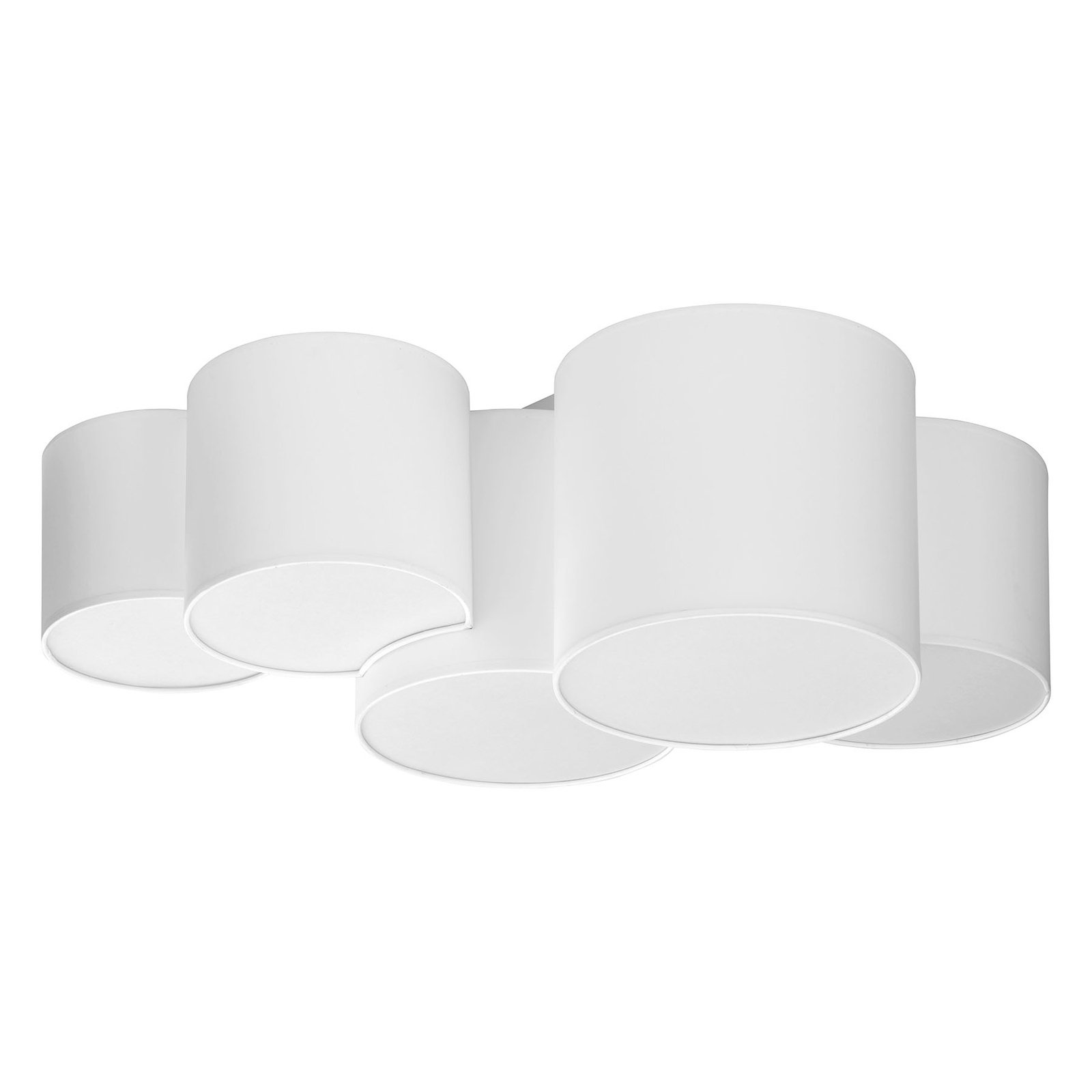 Taklampe Mona, fem lyskilder, hvit