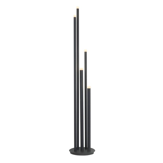LED-gulvlampe Tubes, 2 700 K, svart