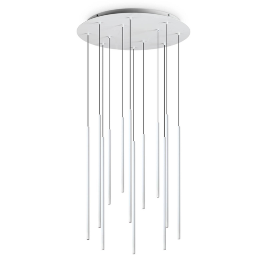 Ideal Lux Filo LED-hengelampe 12 lyskilder hvit