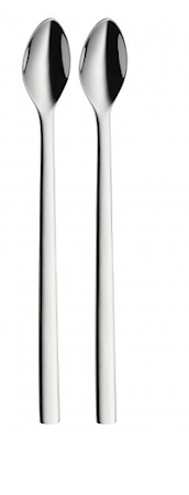 Nuova isskje blank stål 22 cm 2-pakk