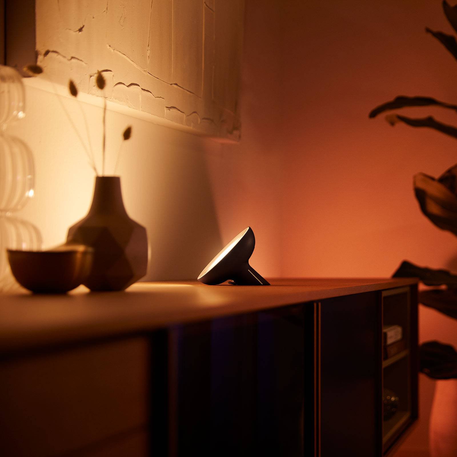Philips Hue Bloom bordlampe svart, white & color