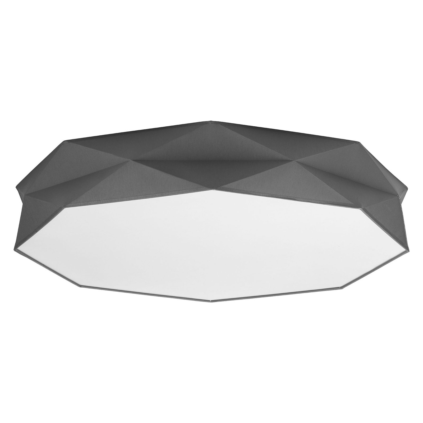 Taklampe Kantoor New, Ø 88 cm, hvit/grå