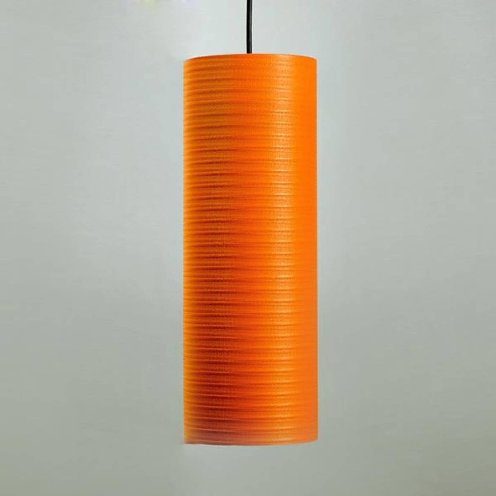 Tube pendellampe, 30 cm, oransje