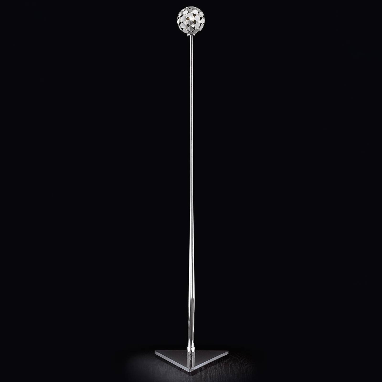 Sfera gulvlampe med liten skjerm
