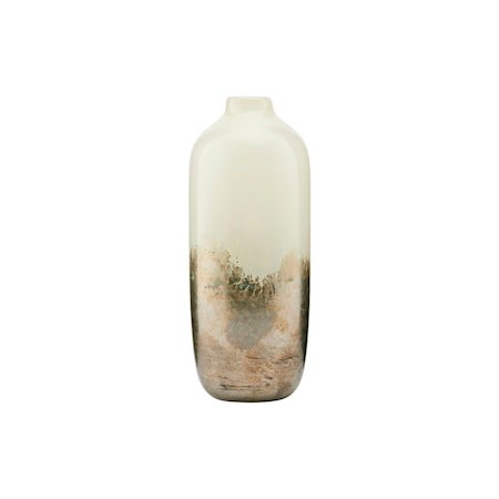 Vase Earth Beige/Metallic 19 cm