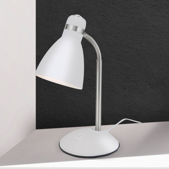 Skrivebordslampe School, hvit