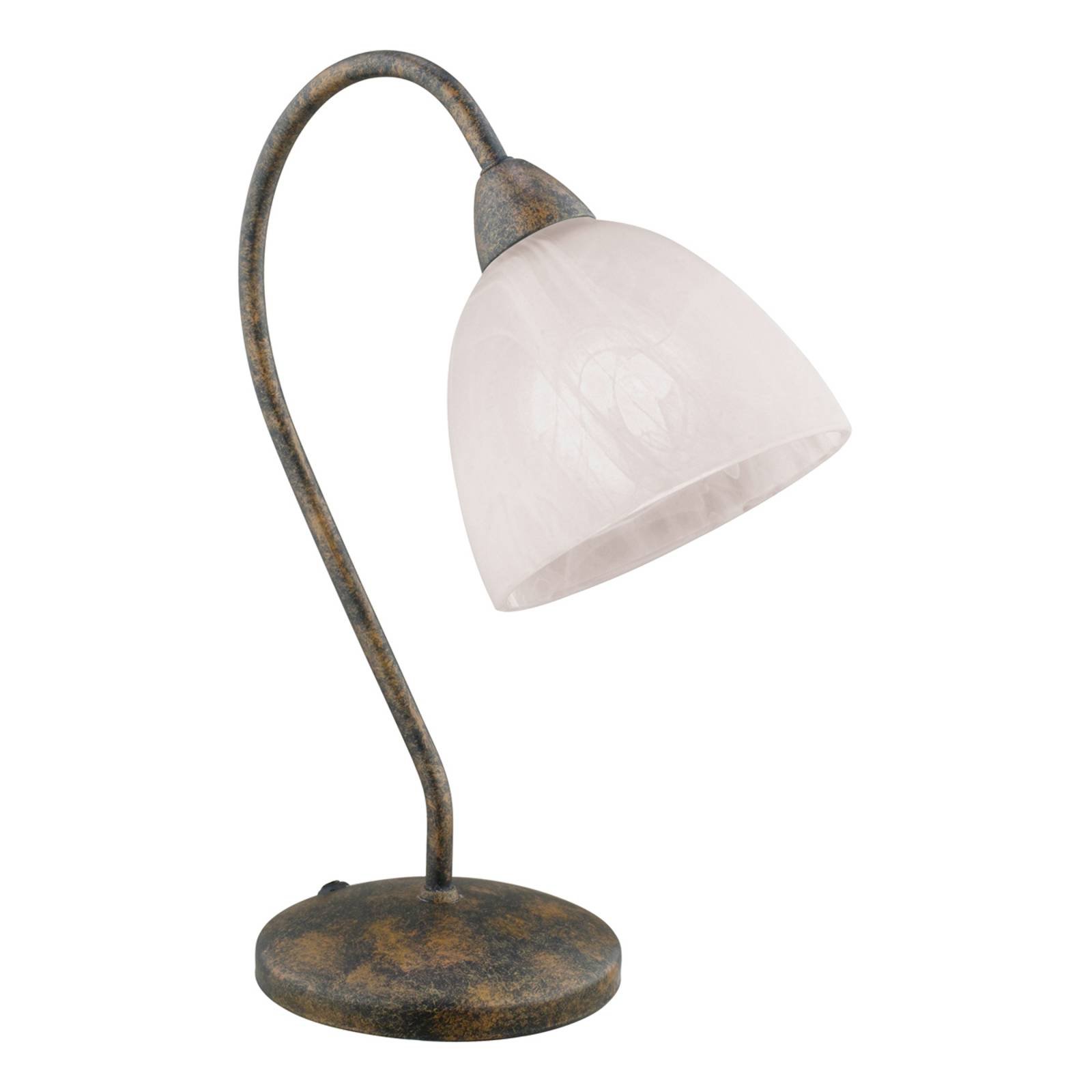 Tiltalende Dionis bordlampe i rustbrunt