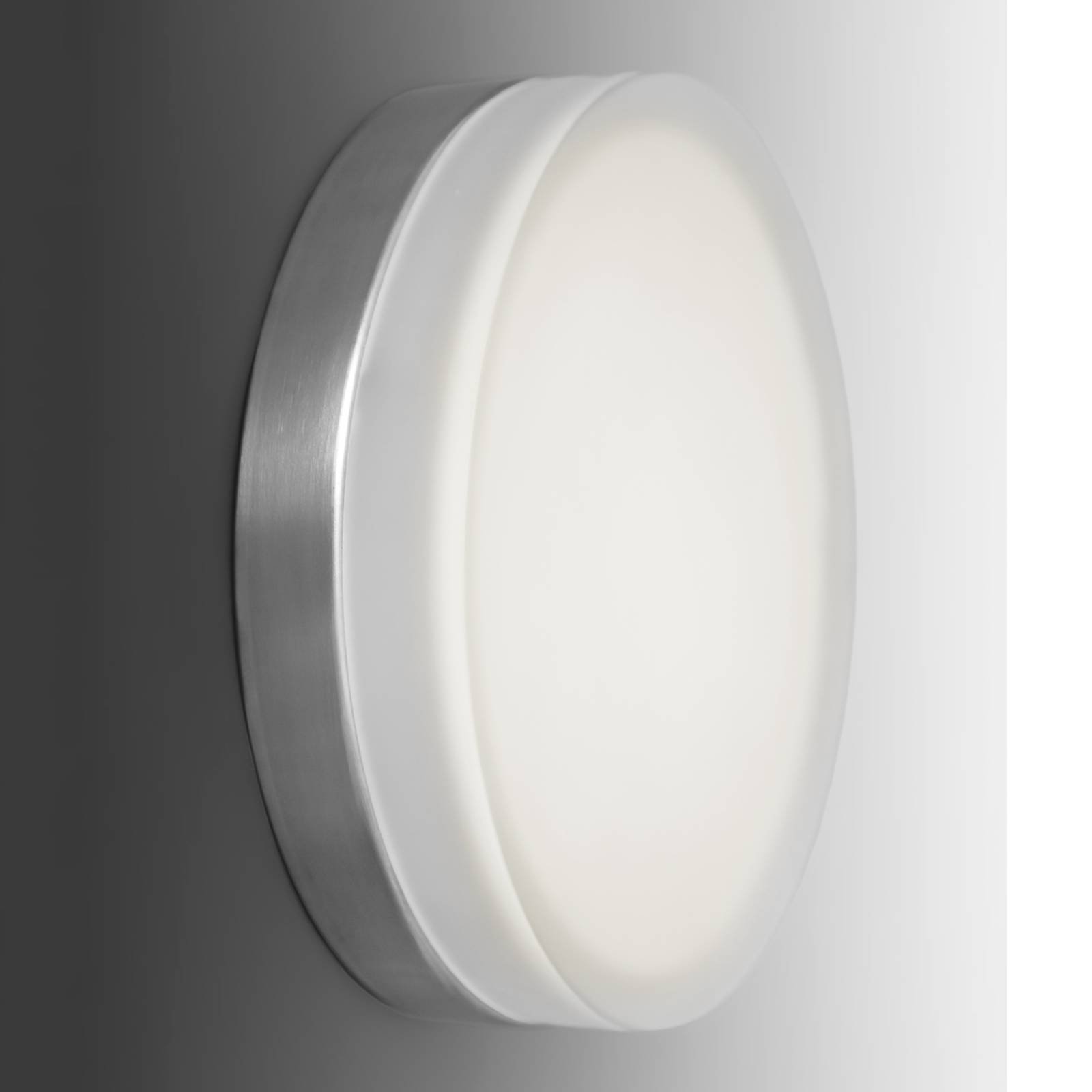 Enkel, rund LED-vegglampe Briq 01, 3 000 K