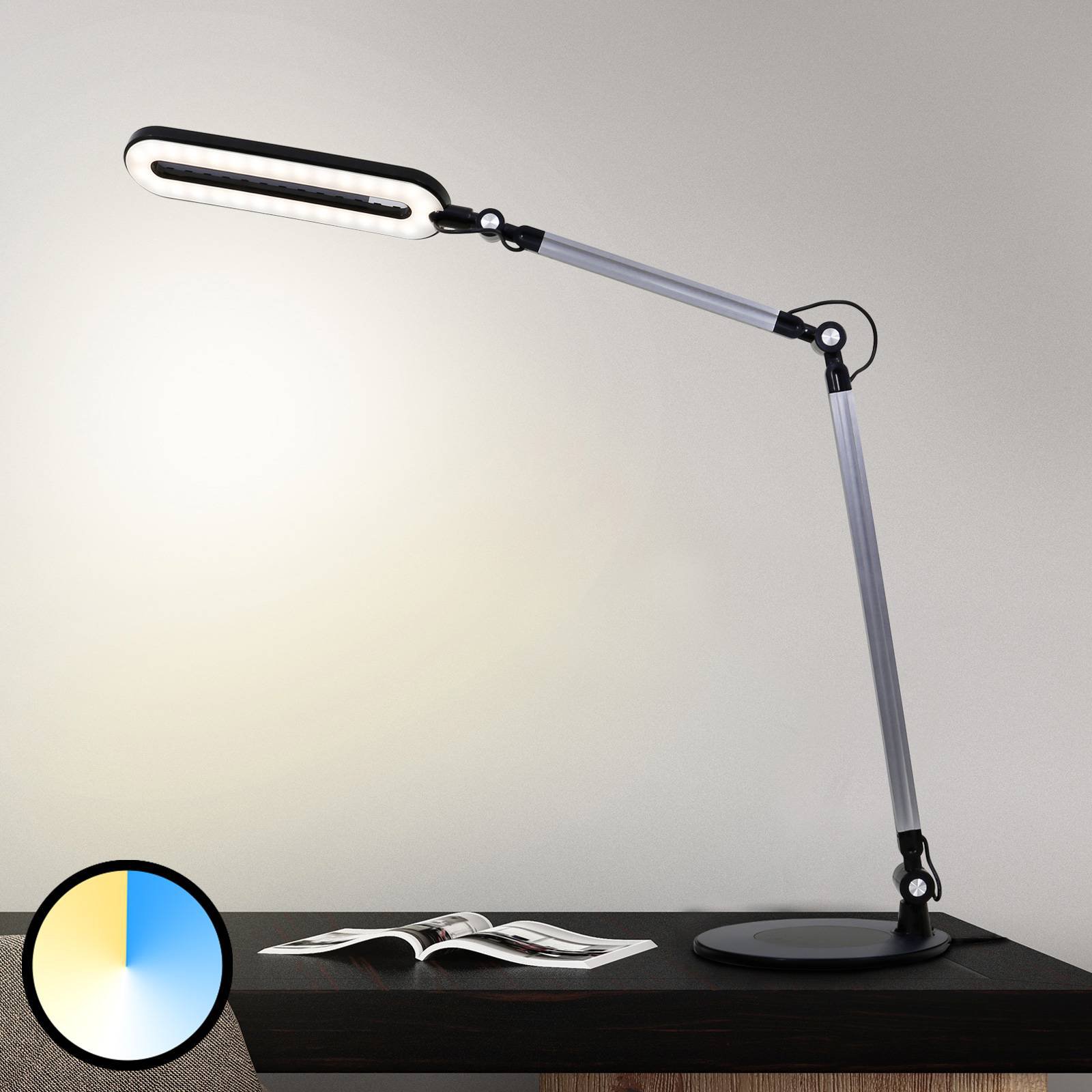 LED-bordlampe 7509-015 med CCT-funksjon, dimbar