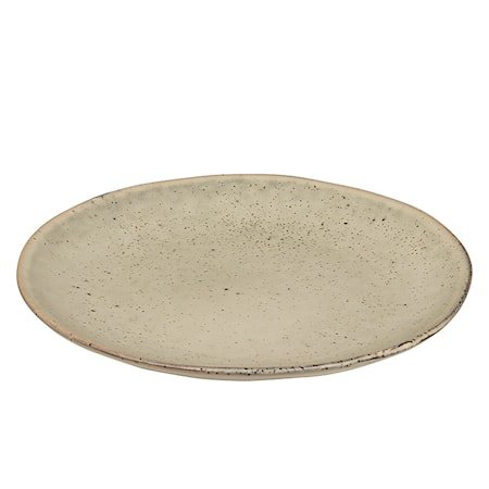 Desserttallerken Stengods Nordic Sand Ø20 cm
