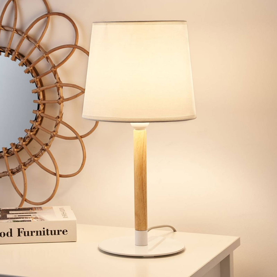 Pauleen Woody Cuddles bordlampe med tekstilskjerm