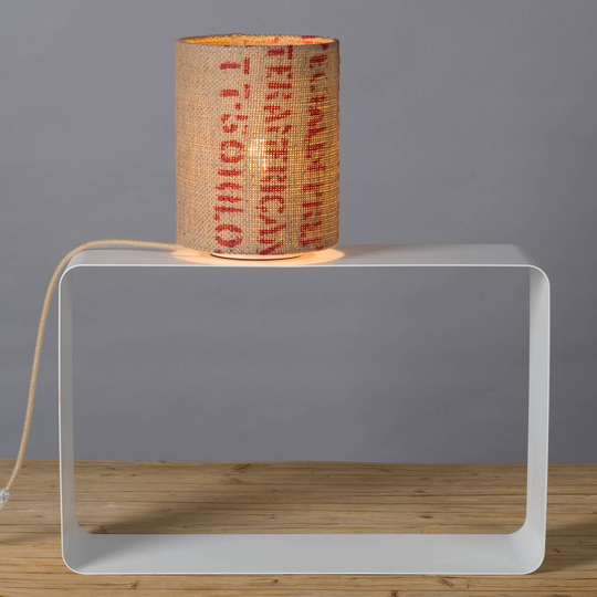 Bordlampe N°17 Perlebønne av kaffesekk