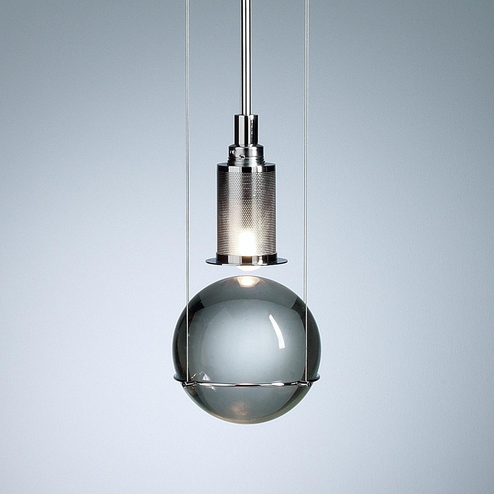 Design-hengelampe LE TRE STREGHE messing