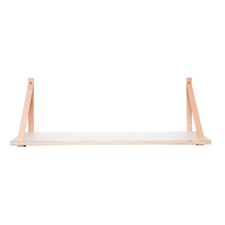 Hylle 1-plan 90x30x4 cm - Hvit