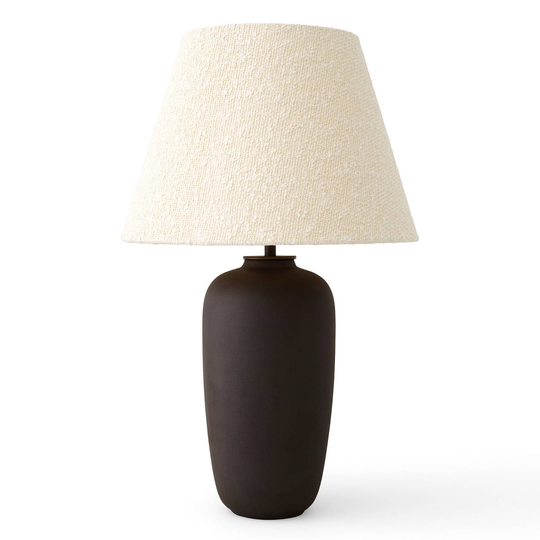 Menu Torso LED-bordlampe, brun/hvit, 57 cm