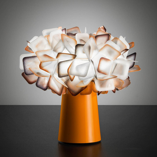 Slamp Clizia – design-bordlampe, oransje
