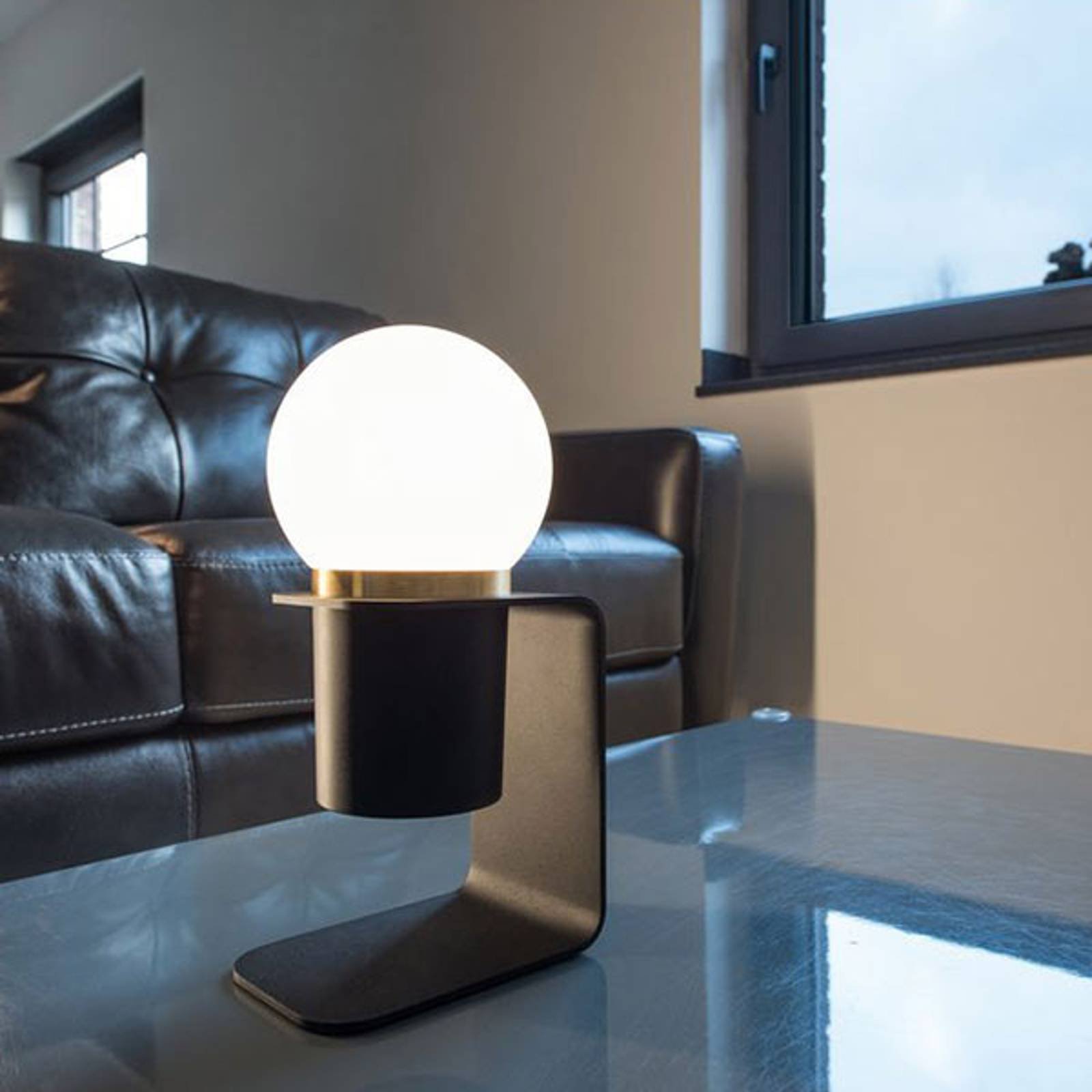 SLV Tonila LED-bordlampe svart/messing