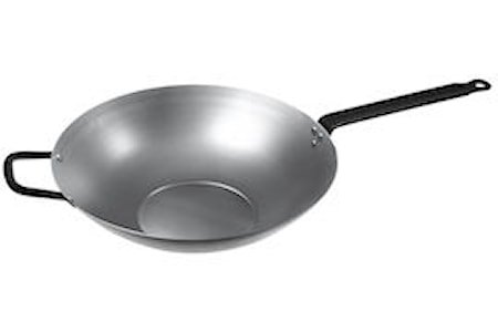 Wok Ø 34 cm, flat bunn 6,4 L