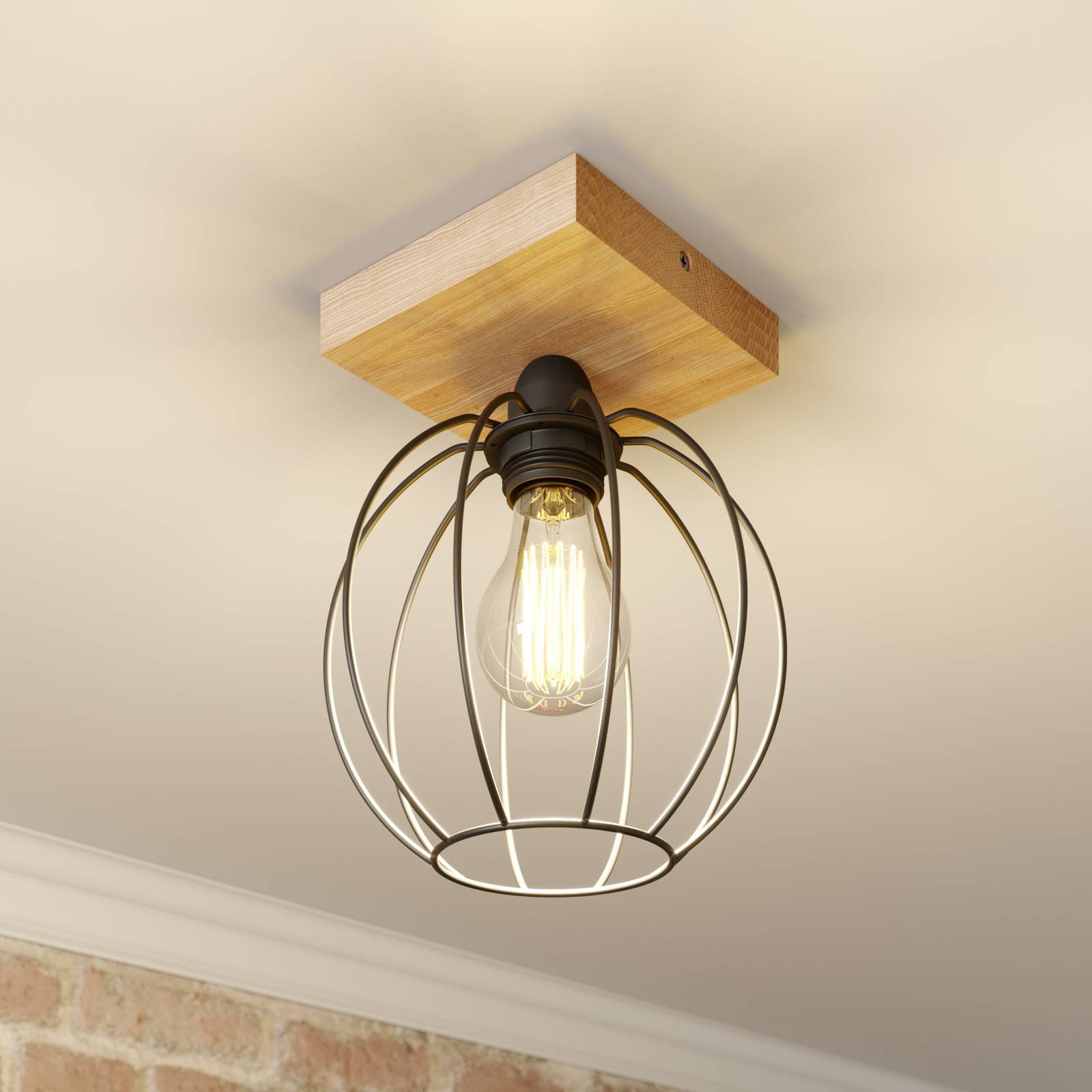 Taklampe Dorett med burskjerm, 1 lyskilde