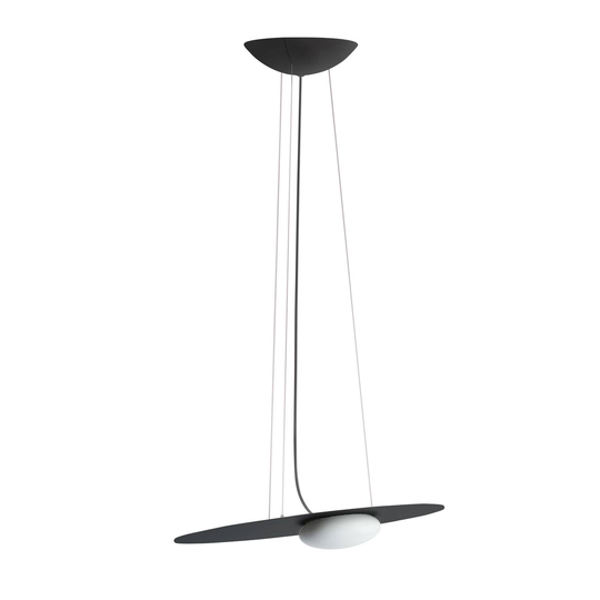 Axolight Kwic LED-hengelampe, svart 48 cm