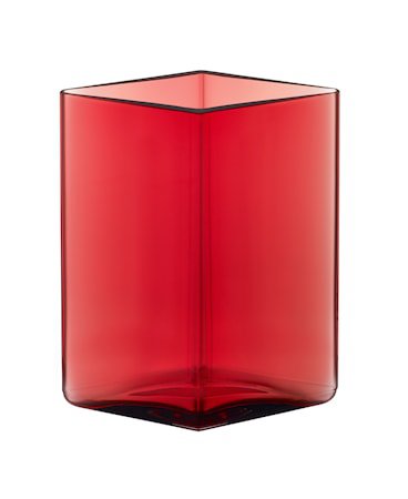 Ruutu vase 115x140 mm Tranebær